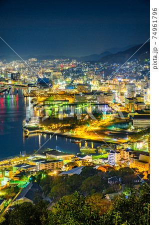 長崎の夜景(鍋冠山) 長崎の夜景(鍋冠山) 74961796