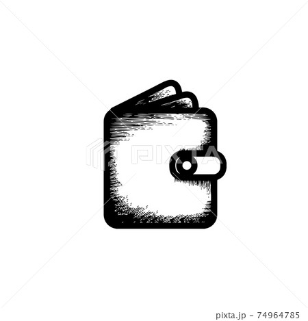 pocket, waller hand drawn icon vector illustration 74964785
