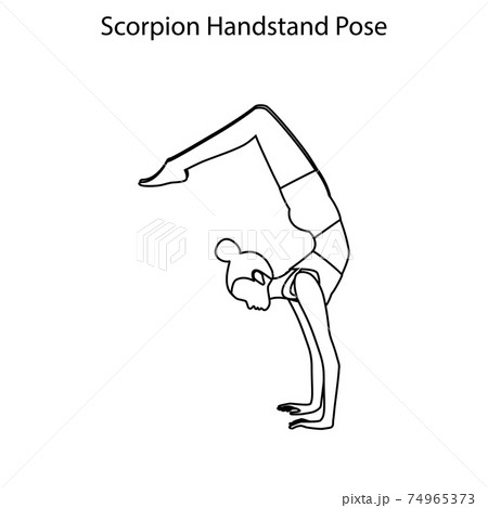 scorpion dance pose silhouette