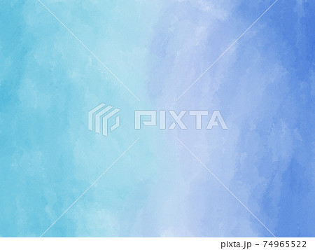 グラデーションの水彩背景 青と水色 イラスト素材のイラスト素材