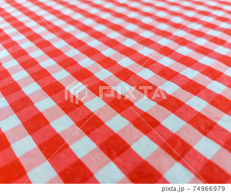 Classic red and white fabric table cover 74966979
