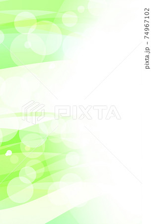 緑と揺らぎの背景 縦長 のイラスト素材