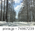 <長野>雪道 74967239