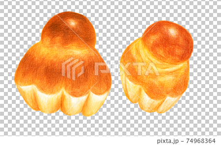 Brioche colored pencil drawing - Stock Illustration [74968364] - PIXTA
