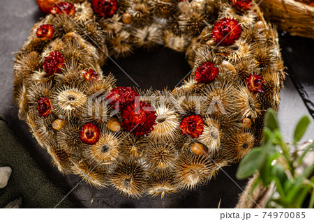 DIY homemade advent wreath DIY homemade advent wreath 74970085