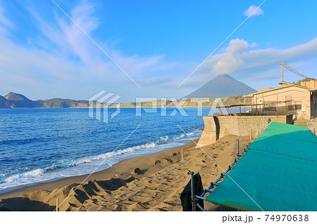 【鹿児島県】砂蒸し風呂と開聞岳 74970638