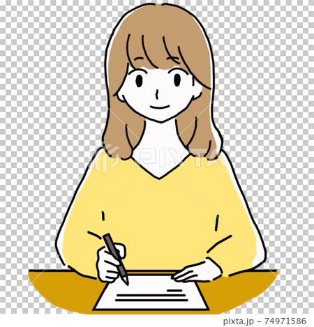 letter writing clipart