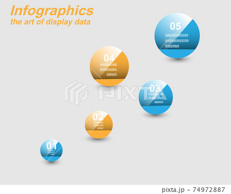 Infographic display  template. Idea to display information, ranking and statistics. 74972887