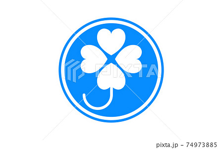 四葉マークのシンプルなベクターイラストのイラスト素材