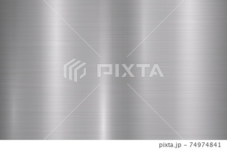 Texture panorama of silver metal with reflection 74974841