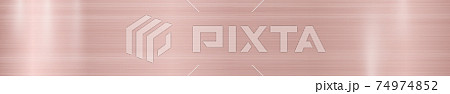Red metal panorama texture with reflection - illustration 74974852