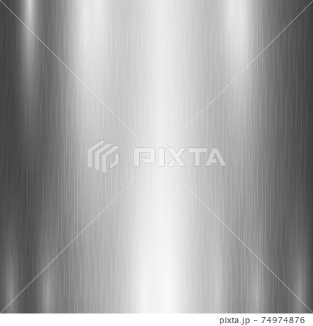 Texture panorama of silver metal with reflection 74974876
