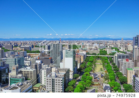 テレビ塔、展望台からの眺望〈愛知県名古屋市〉 テレビ塔、展望台からの眺望〈愛知県名古屋市〉 74975928