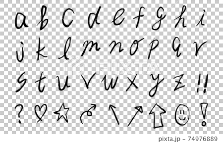 一組黑色數字和小寫字母（粗體） 74976889