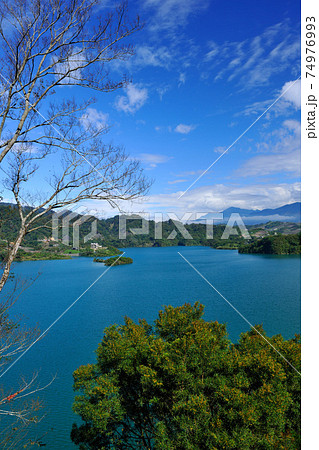 台湾 湖 湖上 74976993