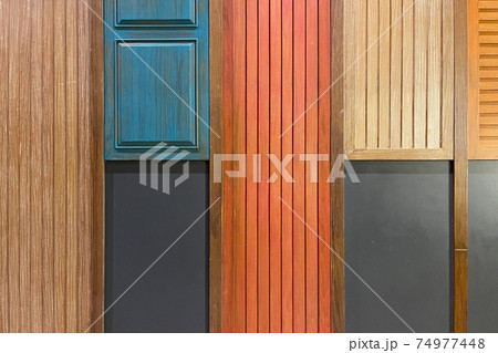 Ancient door and window pattern for old style wallpaper decoration 74977448