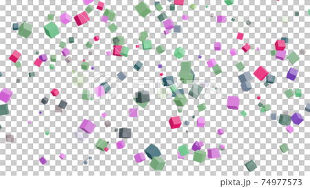 CG square background of many colorful squares CG square background of many colorful squares 74977573