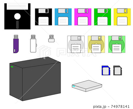 色々な記憶媒体_various_memory 色々な記憶媒体_various_memory 74978141