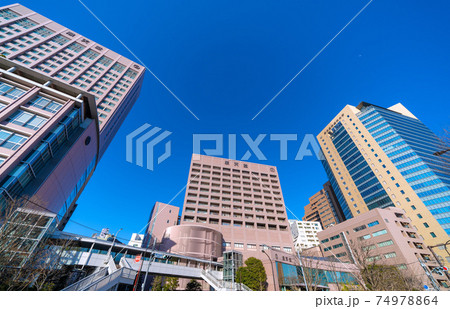日本の東京都市景観 順天堂や東京医科歯科大学などを望む 日本の東京都市景観 順天堂や東京医科歯科大学などを望む 74978864