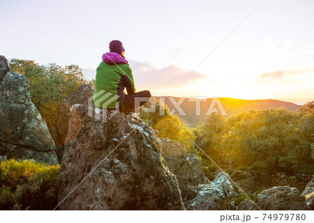 Girl in hike 74979780