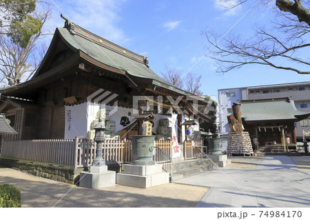 松戸神社　拝殿　千葉県松戸市松戸　 74984170