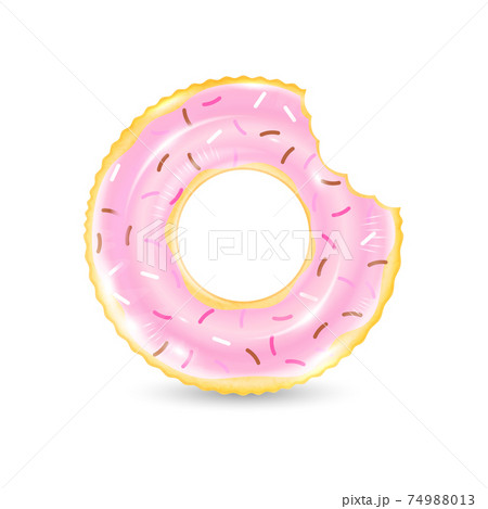 Inflatable ring looking like donut isolated on...のイラスト素材 [74988013] - PIXTA