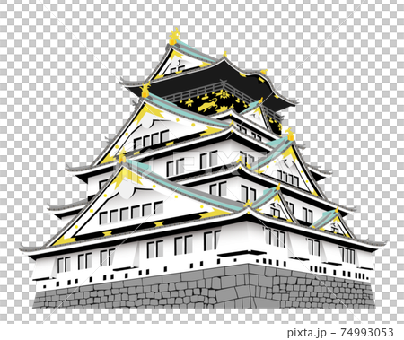 Amazon.co.jp: 絵図 （城郭図） 大阪府 摂津國 大阪城 本図 下図