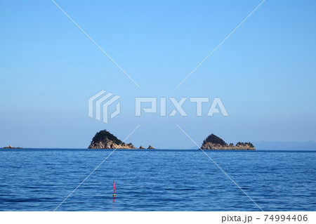 香川県東さぬき市　毛無島と通念島 74994406