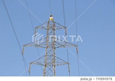 電線, 電気, 屋外, 電流, エネルギー, 電圧, 送電線、鉄塔 電線, 電気, 屋外, 電流, エネルギー, 電圧, 送電線、鉄塔 74994978