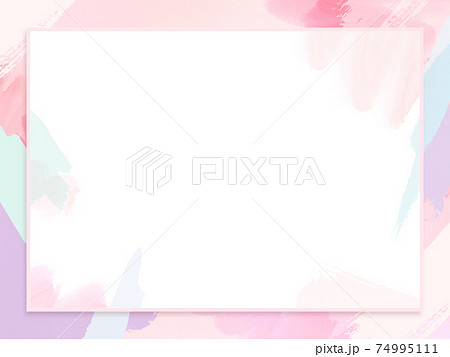 手描き風でカジュアルな雰囲気のフレーム素材 - 複数のバリエーションがあります 74995111