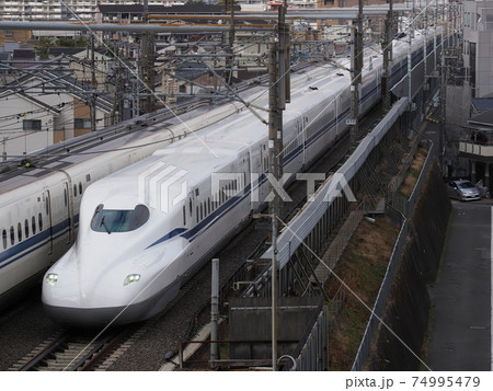 新幹線N700S J12編成試運転 山科付近にて 新幹線N700S J12編成試運転 山科付近にて 74995479
