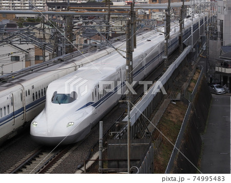 新幹線N700S J12編成試運転 山科付近にて 新幹線N700S J12編成試運転 山科付近にて 74995483
