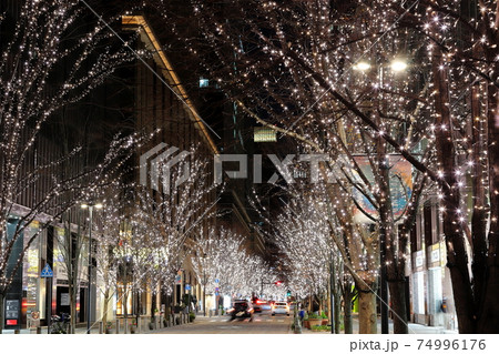都市風景　丸の内イルミネーション 74996176