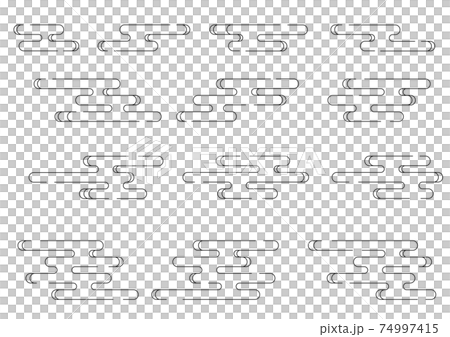 和風の雲【エ霞】 74997415