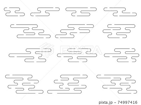 和風の雲【エ霞】 74997416