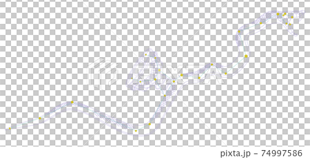 88星座シリーズA-白背景に星座絵と星座線-うみへび座とこっぷ座 74997586