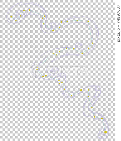 88星座シリーズA-白背景に星座絵と星座線-エリダヌス座 74997637