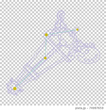 88 Constellation Series A-Constellation picture and constellation line on white background-Pictor 88 Constellation Series A-Constellation picture and constellation line on white background-Pictor 74997659