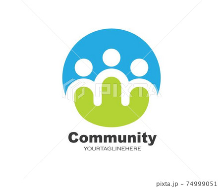 leadership,community,social and company Logo icon vector 74999051