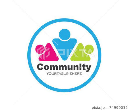 leadership,community,social and company Logo icon vector 74999052