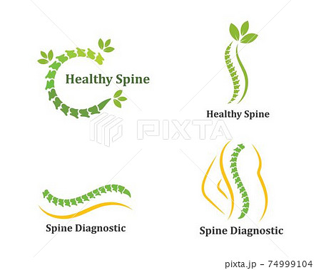 Spine diagnostics logo icon template vector illustration Spine diagnostics logo icon template vector illustration 74999104