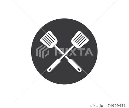 spatula logo icon of cooking and kithen vector 74999431