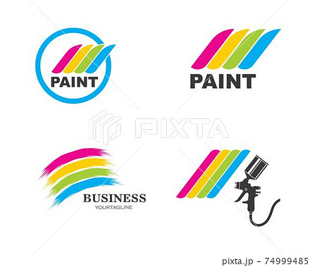 spray gun paint logo icon vector illustration spray gun paint logo icon vector illustration 74999485