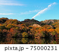 秋の寒霞渓・猪谷池の紅葉 75000231