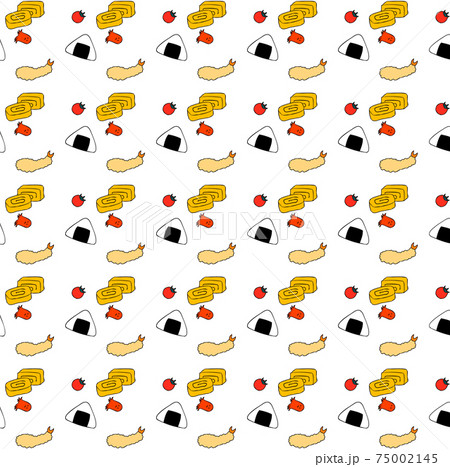 Japanese bento Rice ball set background 75002145