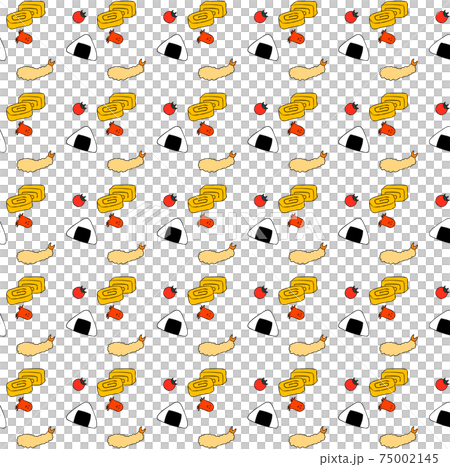 Japanese bento Rice ball set background 75002145