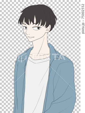 大学生 男子 微笑み 大学生 男子 微笑み 75002552