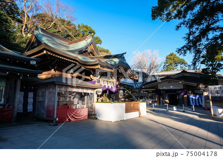 神奈川県藤沢市 江島神社 辺津宮 拝殿 神奈川県藤沢市 江島神社 辺津宮 拝殿 75004178