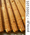 Vertical shot of appetizing homemade waffles 75005105