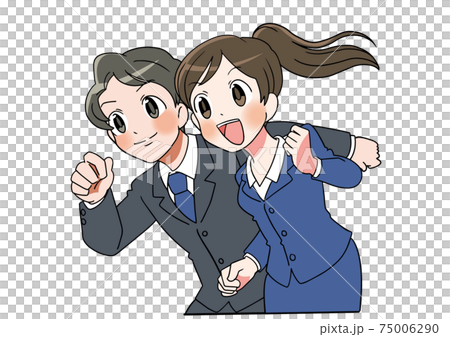 Adult new life suit anime style manga style 20s 75006290